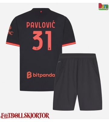 AC Milan Strahinja Pavlovic #31 Tredje Kläder Barn 2026-27 Kortärmad (+ Korta byxor)